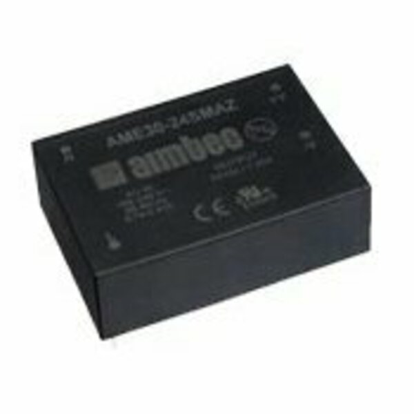 Aimtec AC/DC to DC Converter, 90-264V AC/130-370V DC to 5/-5V DC, 30VA, 47 to 440 Hz, Plastic Case AME30-5DMAZ